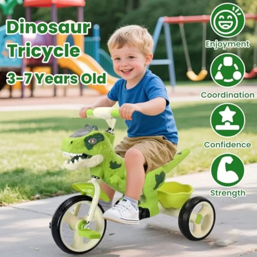 3D Dinosaur Kids Tricycle