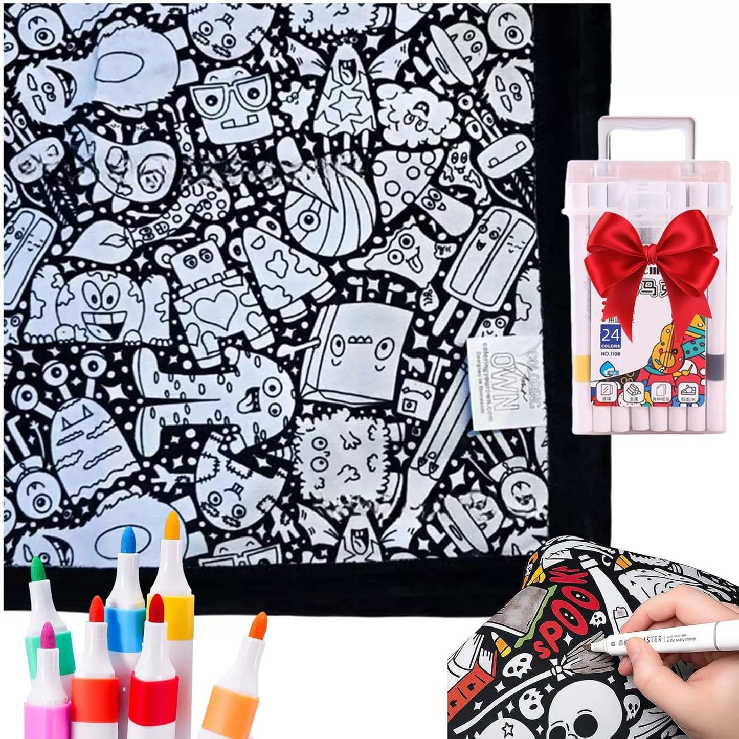 DIY Coloring Blanket for Kids