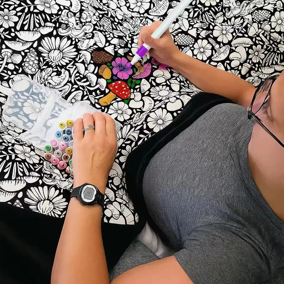 DIY Coloring Blanket for Kids