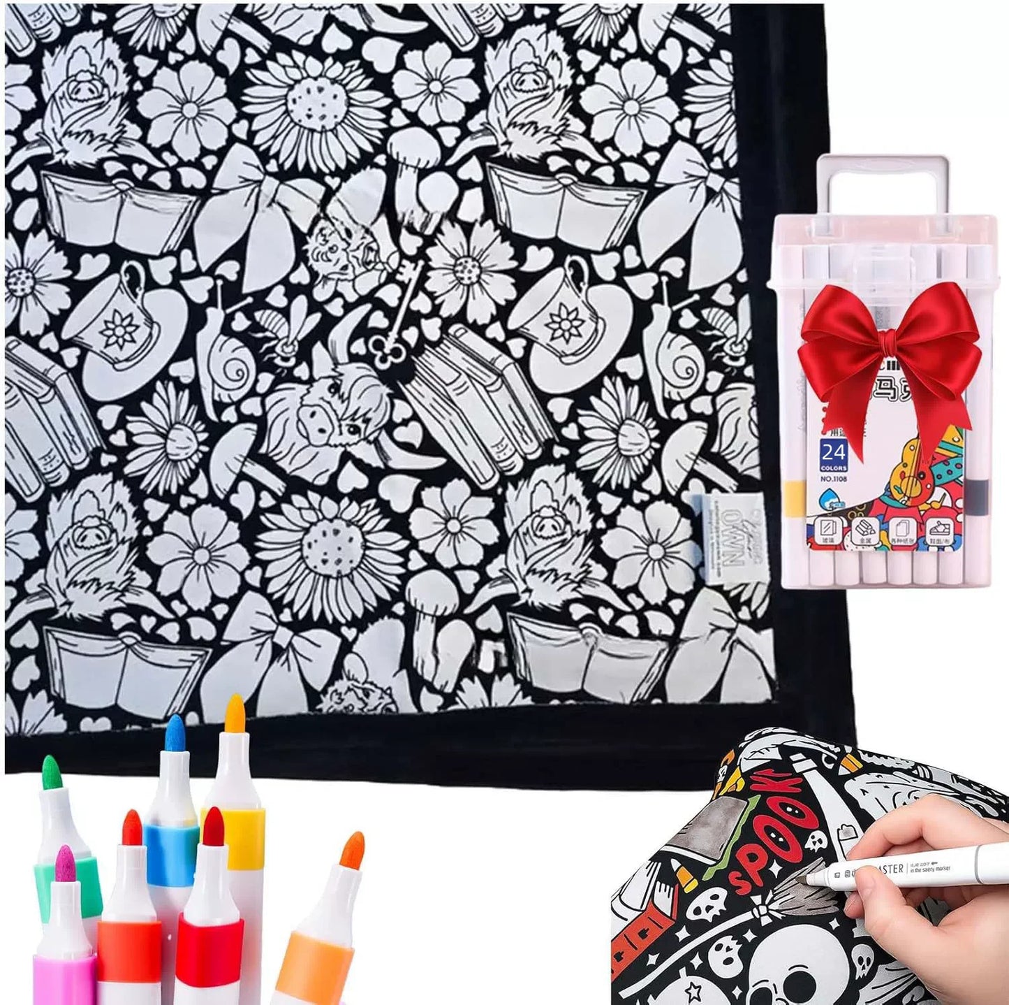 DIY Coloring Blanket for Kids