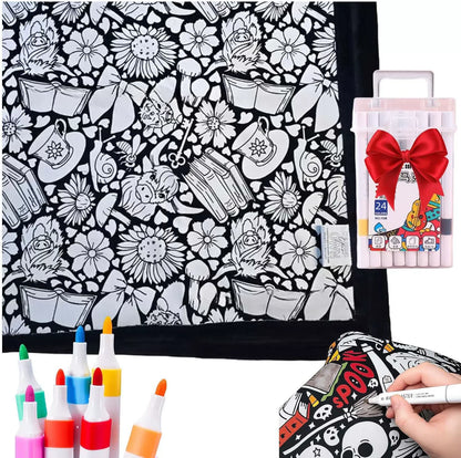 DIY Coloring Blanket for Kids