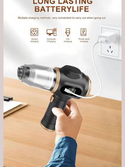 2-in-1 Cordless Car Vacuum