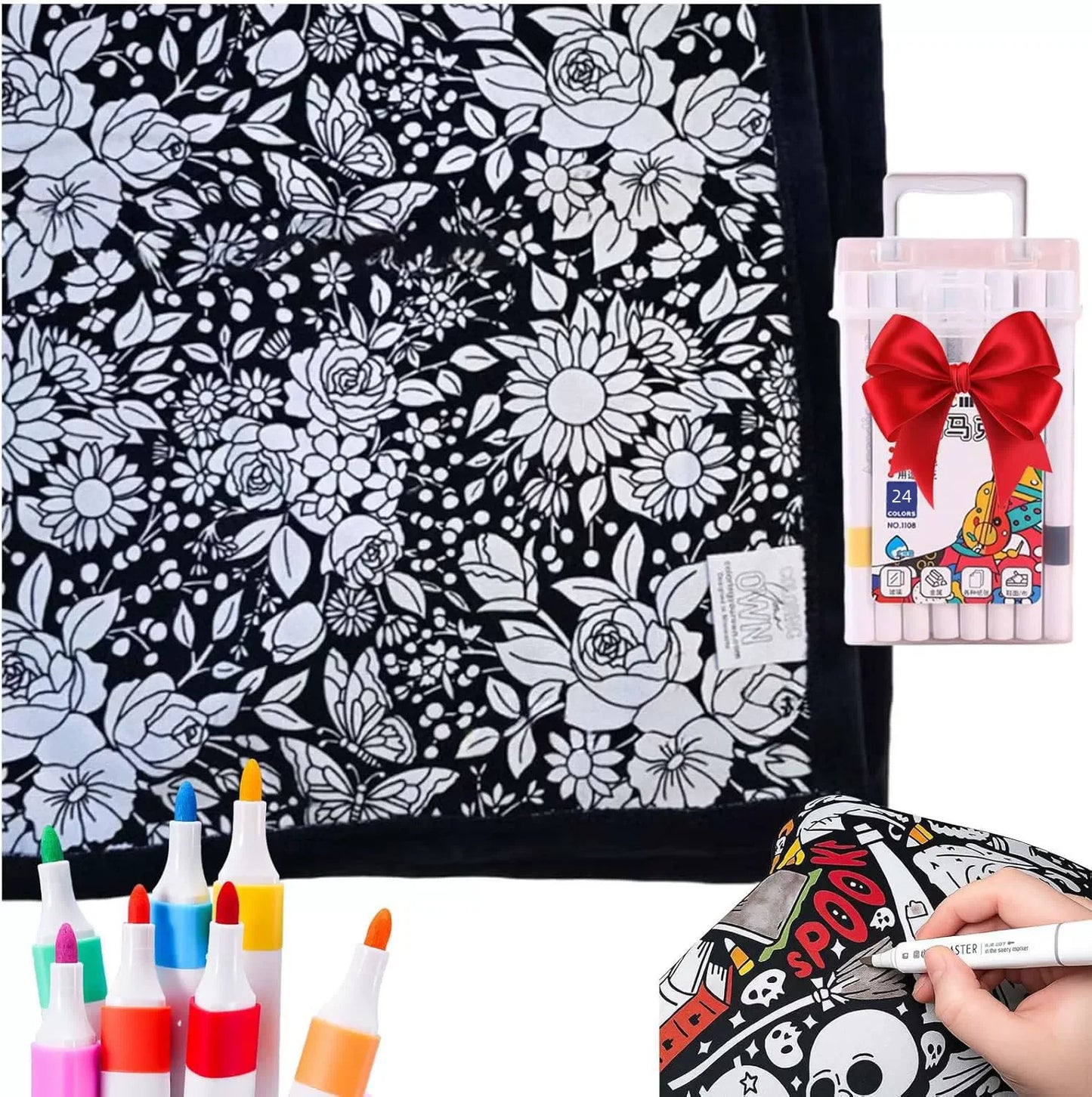 DIY Coloring Blanket for Kids