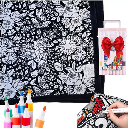 DIY Coloring Blanket for Kids