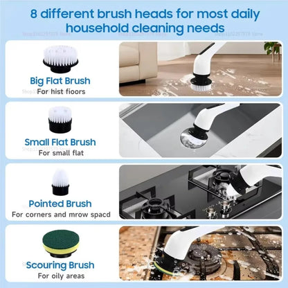 9-in-1 Electric Spin Scrubber