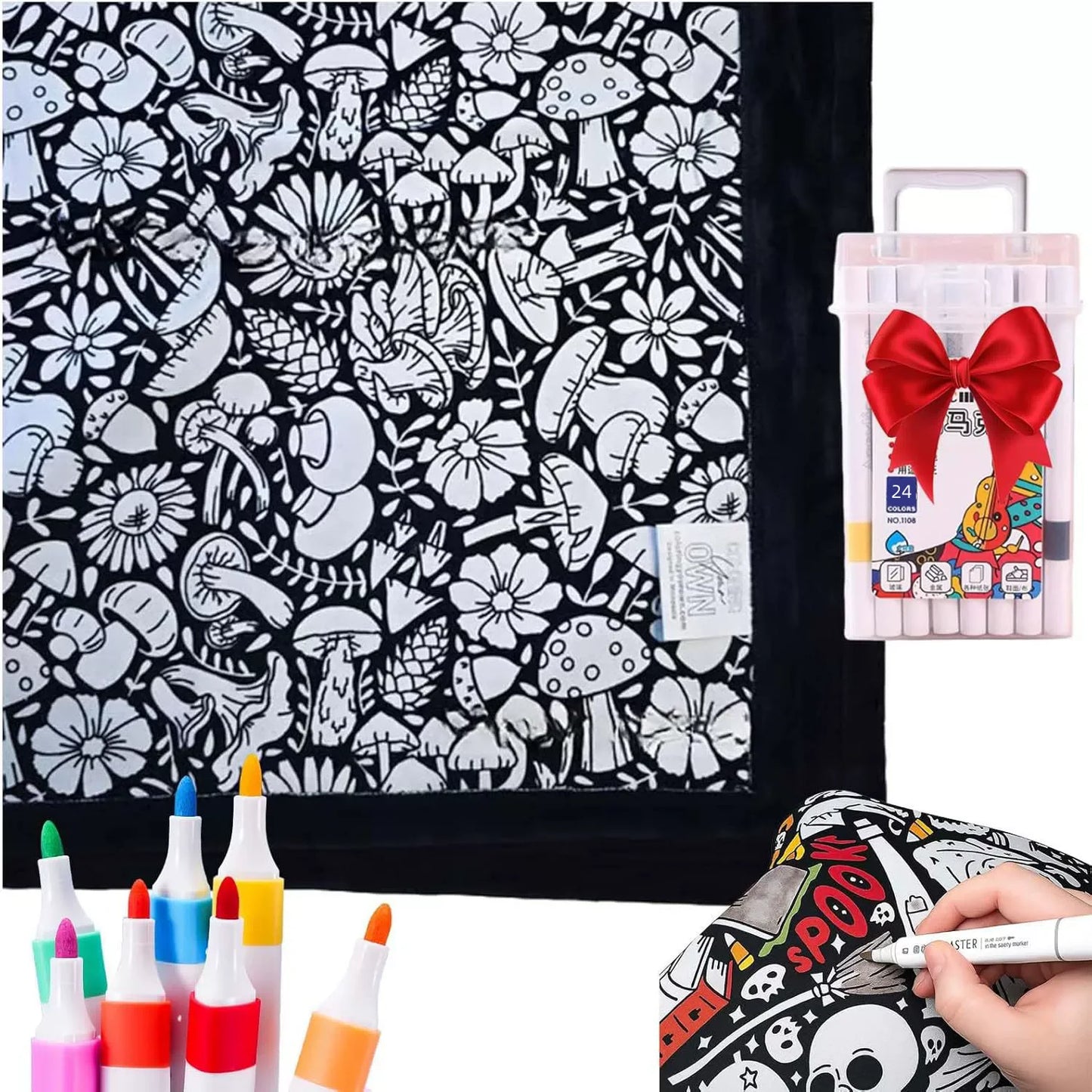 DIY Coloring Blanket for Kids