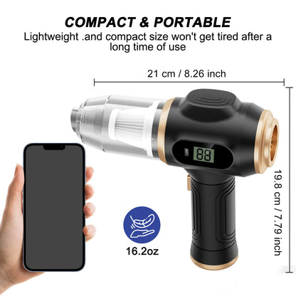 2-in-1 Cordless Car Vacuum