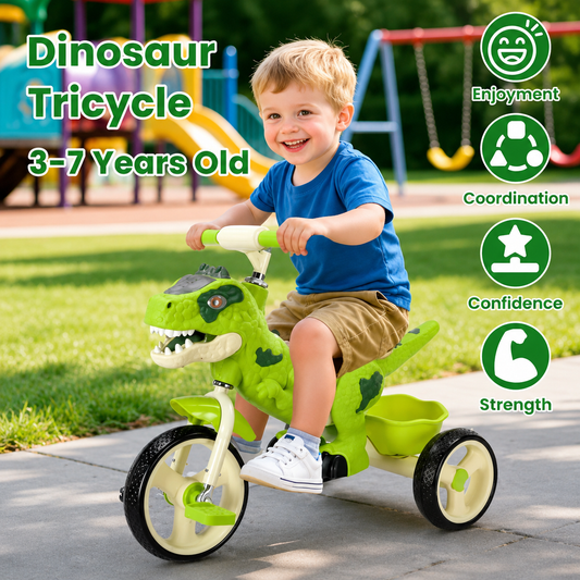 3D Dinosaur Kids Tricycle